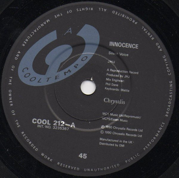 Innocence - Silent Voice - Used Vinyl Record 7" image 9