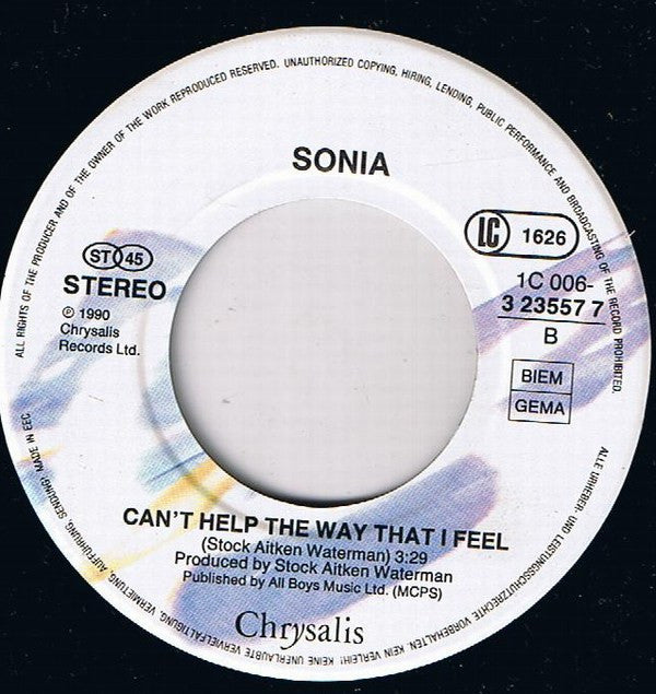 Sonia - End Of The World - Used Vinyl Record 7" image 4