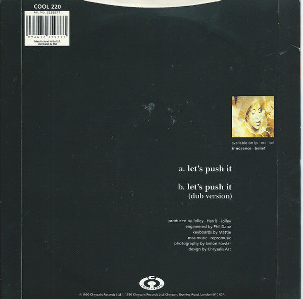 Innocence - Let's Push It - Used Vinyl Record 7" image 2