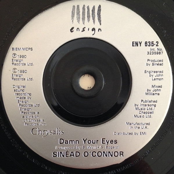 Sinead O'Connor - Three Babies - Used Vinyl Record 7" image 4