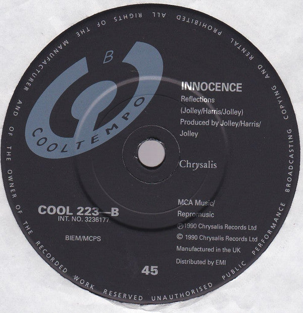 Innocence - A Matter Of Fact - Used Vinyl Record 7" image 4