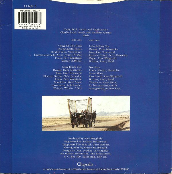 Proclaimers - King Of The Road EP - Used Vinyl Record 7" image 2
