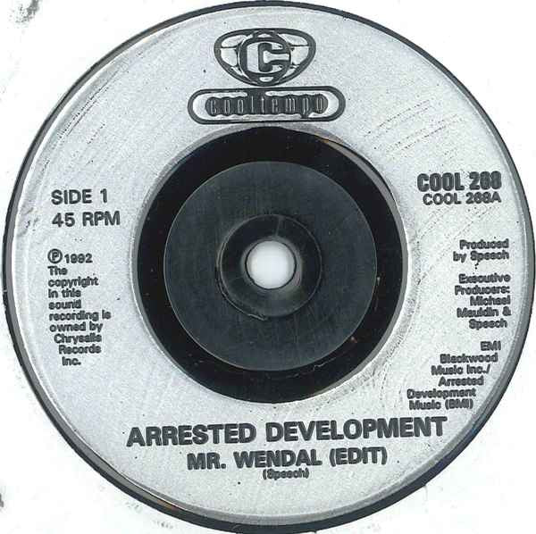 Arrested Development - Mr Wendal - Used Vinyl Record 7" image 3