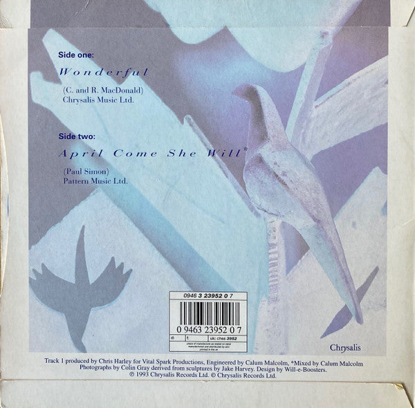 Runrig - Wonderful - Used Vinyl Record 7" image 2