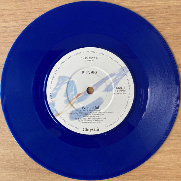 Runrig - Wonderful - Used Vinyl Record 7" image 5