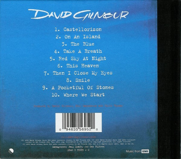 David Gilmour - On An Island - Used CD image 3