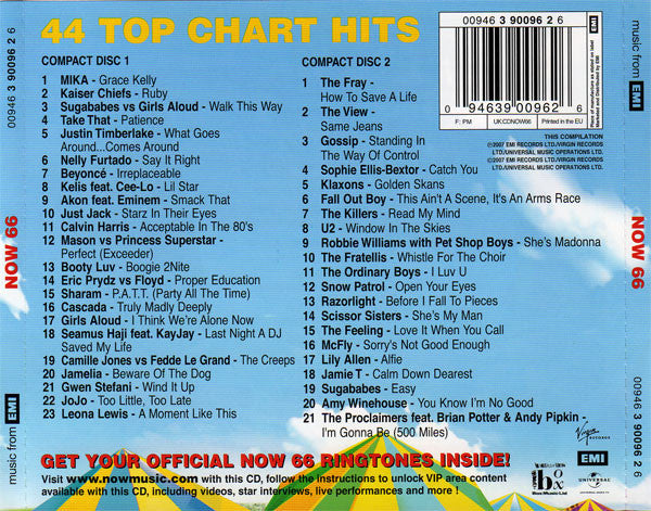 Various - Now That's What I Call Music! 66 - Used CD image 2
