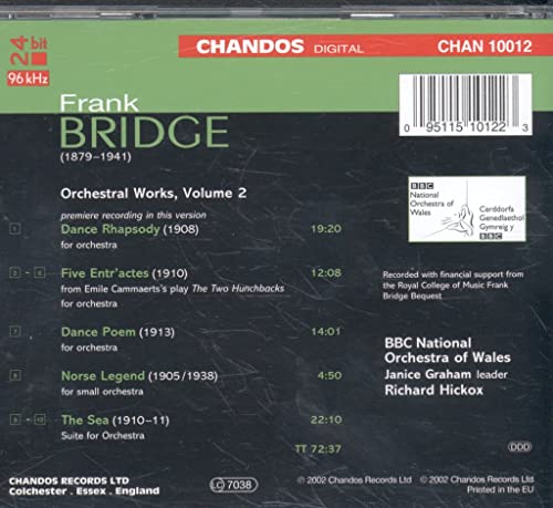 Frank Bridge - Orchestral Works, Volume 2 - Used CD image 2