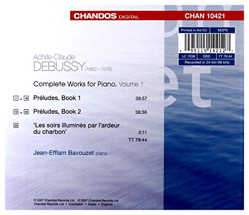 Claude Debussy - Complete Works For Piano, Volume 1 - CD image 2