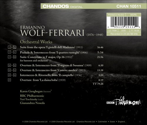 Karen Geoghegan - Wolf-Ferrari: Orchestral Works - CD image 2