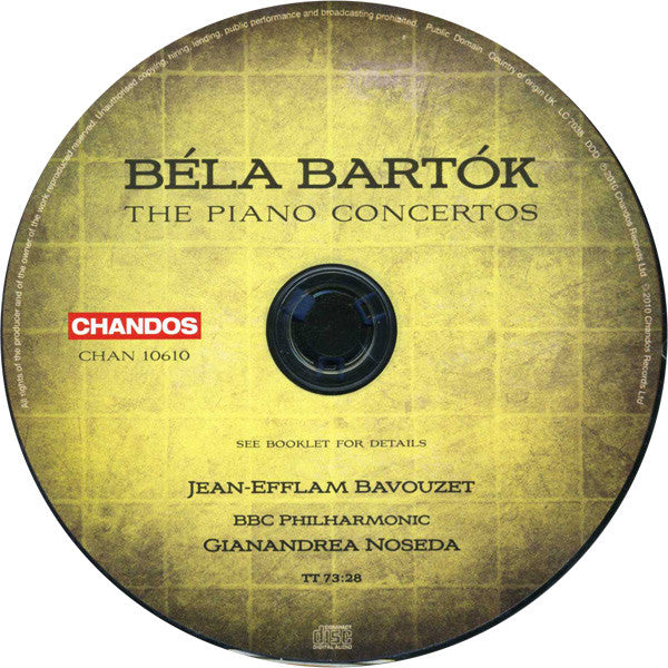 Bela Bartok - Piano Concertos - CD image 3