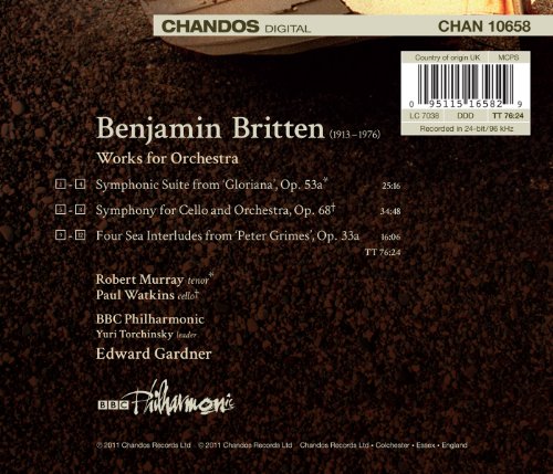 Paul Watkins - Britten: Cello Symphony/Symphonic Suite from Gloriana/... image 2