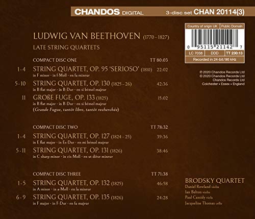 Ludwig van Beethoven - Beethoven: Late String Quartets - CD image 2