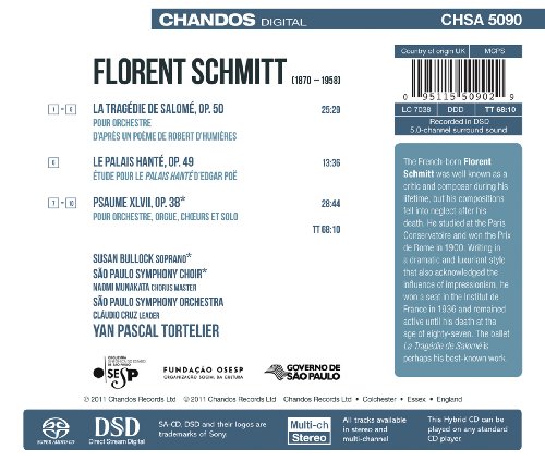 Florent Schmitt - La Tragedie De Salome • Le Palais Hante • Psaume 4 image 2