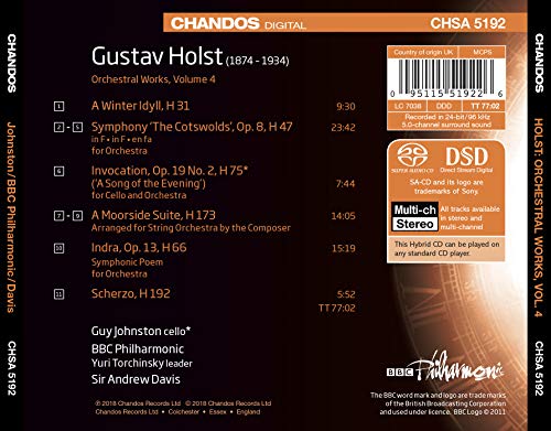 Guy Johnston - Holst: Orchestral Works - CD image 2