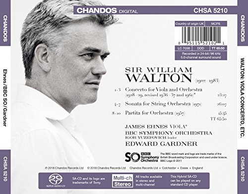 Sir William Walton - Viola Concerto / Partita For Orchestra / Sonata For image 2
