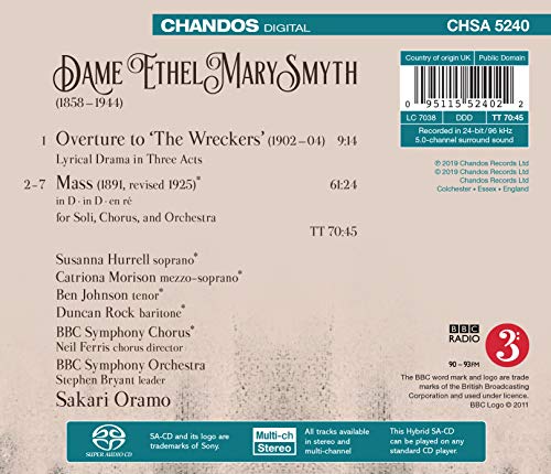 Duncan Rock - Dame Ethel Smyth: Mass in D/Overture to The Wreckers - CD image 2