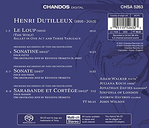 SINFONIA OF LONDON/W - DUTILLEUX:LE LOUP - CD image 2