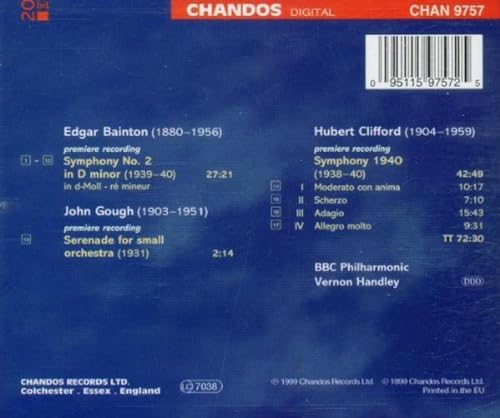 Hubert Clifford - Symphony 1940 • Symphony No.2 • Serenade - Used image 2