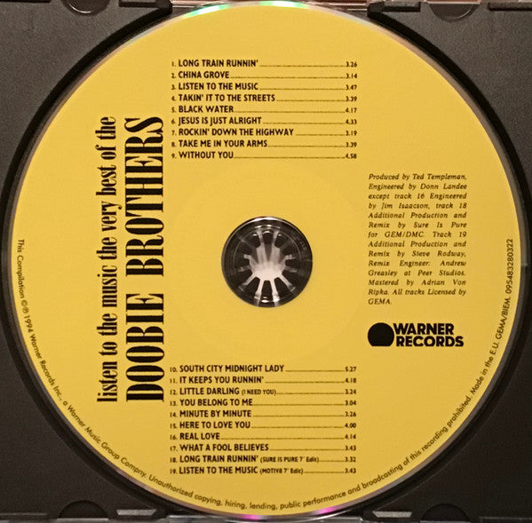 Doobie Brothers - Listen To The Music · The Very Best Of - CD image 3
