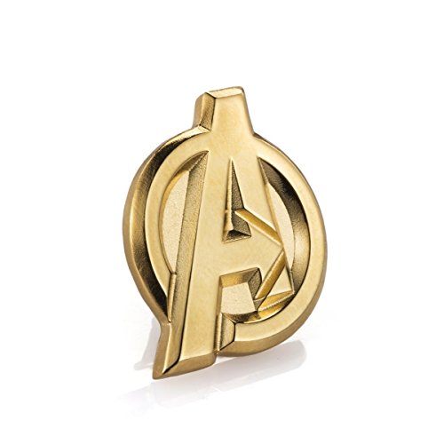 MARVEL - Avengers Gilt Insignia Pewter Lapel Pin - Badge Pin Metal image 1