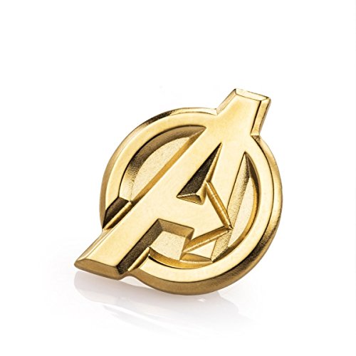 MARVEL - Avengers Gilt Insignia Pewter Lapel Pin - Badge Pin Metal image 2