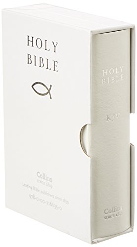 HOLY BIBLE: King James Version (KJV) White Pocket Gift Edition - Hardb image 1