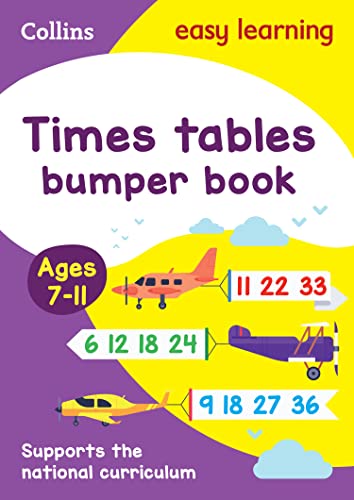 Collins Easy Learnin - Times Tables Bumper Book Ages 7-11 - Paperback image 1