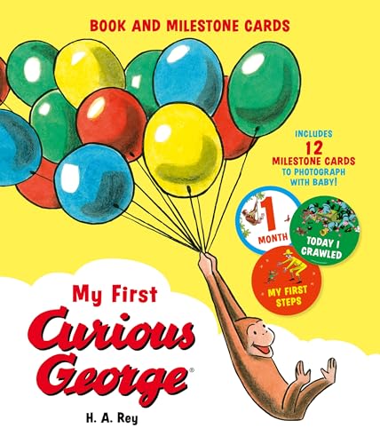 H.A. Rey - My First Curious George (Book and Milestone Cards) - Hardba image 1