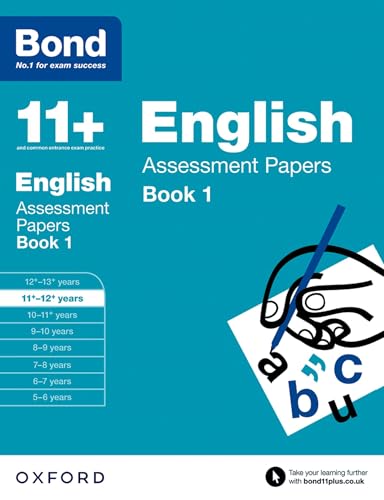 Bond - 11+: English: Assessment Papers : 11+-12+ years Book 1 - Paperb image 1