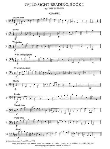 Doreen Smith - Cello Sight-reading Book 1 - Non-book item image 2