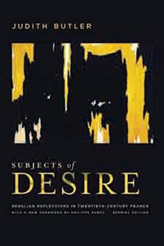 Judith Butler - Subjects of Desire : Hegelian Reflections in Twentieth image 1