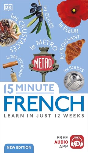 DK - 15 Minute French : Learn in Just 12 Weeks - Paperback image 1