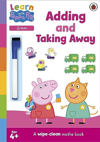 Peppa Pig - Learn with Peppa: Adding and Taking Away wipe-clean activi image 1