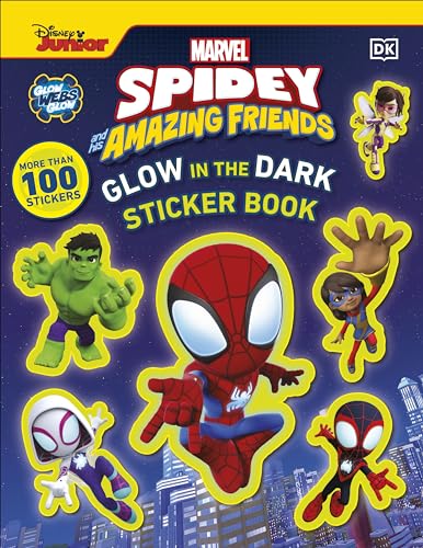 DK - Marvel Spidey and His Amazing Friends Glow in the Dark Sticker Bo image 1