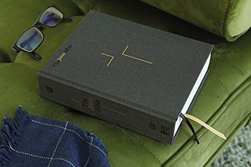 Zondervan - Jesus Bible, ESV Edition, Cloth over Board, Gray - Hardbac image 2