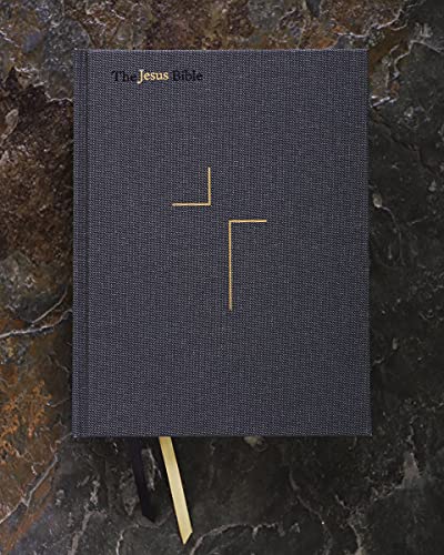 Zondervan - Jesus Bible, ESV Edition, Cloth over Board, Gray - Hardbac image 3