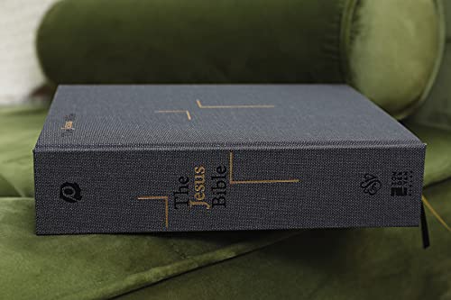 Zondervan - Jesus Bible, ESV Edition, Cloth over Board, Gray - Hardbac image 4