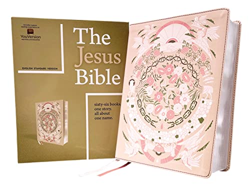 Jesus Bible Artist Edition, ESV, Leathersoft, Peach Floral - Hardback image 1