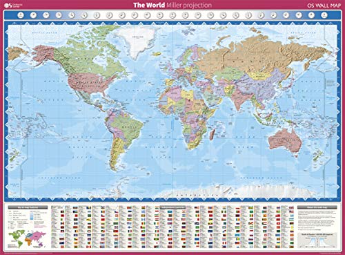 Ordnance Survey - World Miller Projection - Map image 1