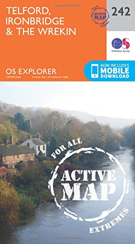 Ordnance Survey - Telford, Ironbridge and the Wrekin : 242 - Map image 1