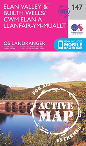 Ordnance Survey - Elan Valley & Builth Wells : 147 - Map image 1