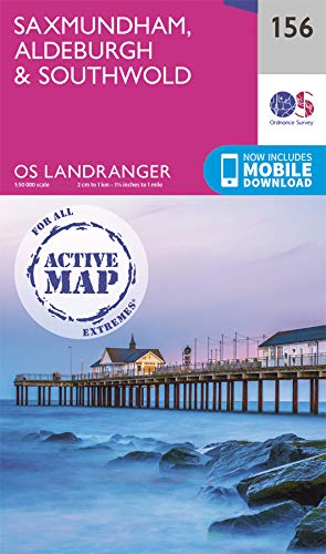 Saxmundham, Aldeburgh & Southwold : 156 - Map image 1
