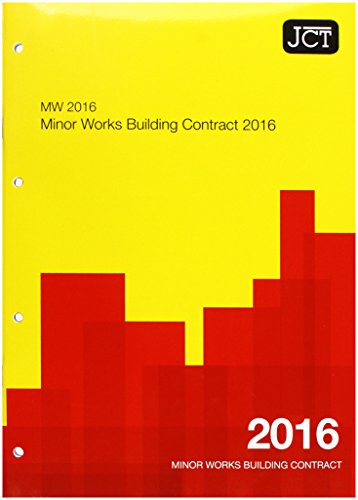 JCT:Minor Works Building Contract 2016 (MW) - Paperback image 1