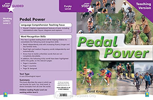 Rigby Star Non-fiction Guided Reading Purple Level: Pedal Power Teachi image 2