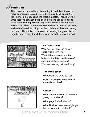 Rigby Star Non-fiction Guided Reading Purple Level: Pedal Power Teachi image 4