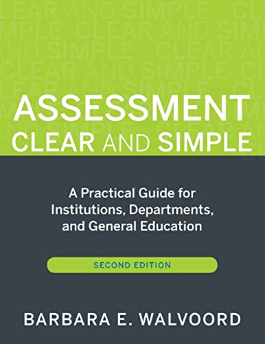 Barbara E. Walvoord - Assessment Clear and Simple : A Practical Guide image 1