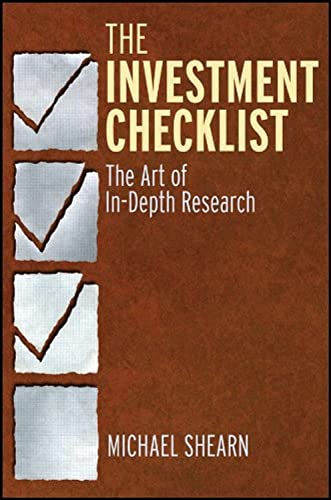 Michael Shearn - Investment Checklist : The Art of In-Depth Research - image 1