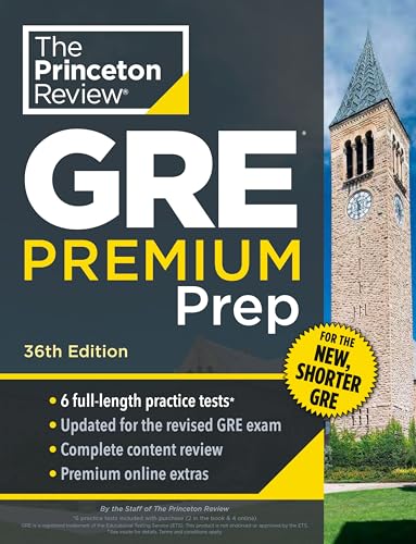 Princeton Review - GRE Premium Prep, 36th Edition : 6 Practice Tests + image 1