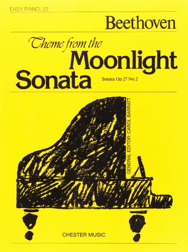 Beethoven - me From The Moonlight Sonata (Easy Piano No.22) - Paperbac image 1